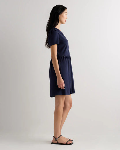 Tencel Modal Knit V-Neck Mini Dress - US 3547
