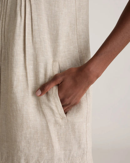 100% European Linen Sleeveless Swing Dress - US 5316