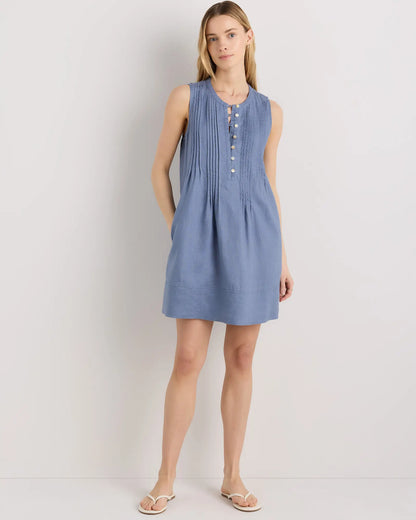 100% European Linen Sleeveless Swing Dress - US 8972