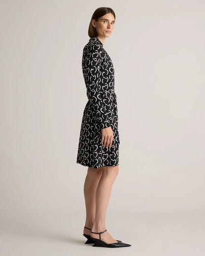 100% Silk Jersey Mini Wrap Dress - US 4467