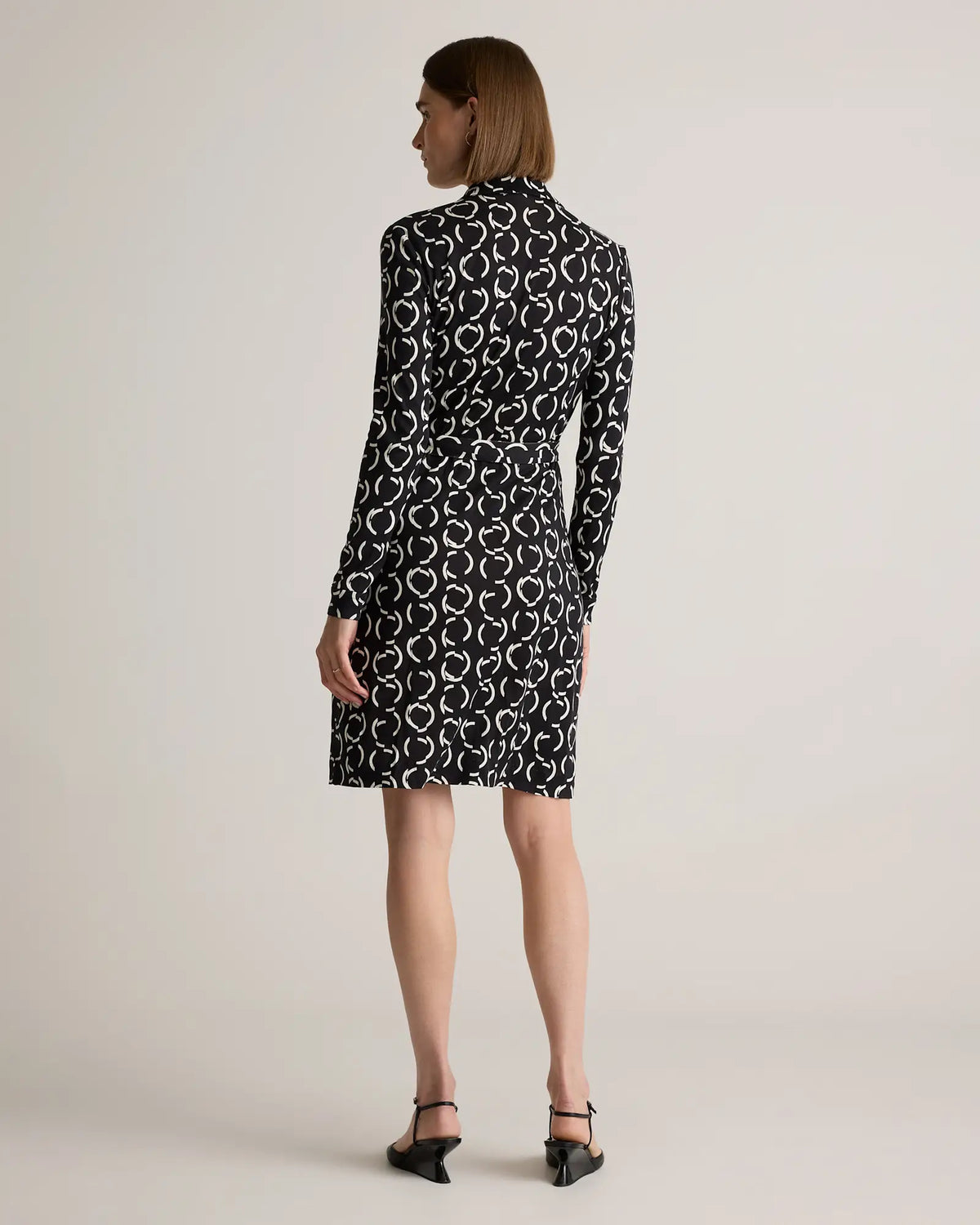 100% Silk Jersey Mini Wrap Dress - US 4467