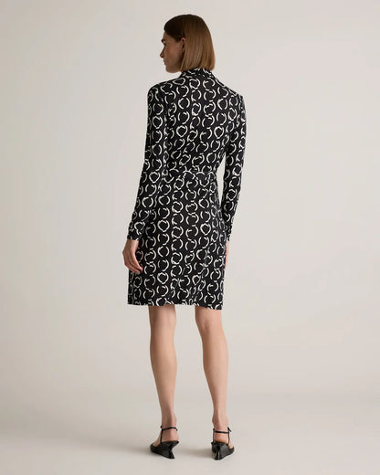 100% Silk Jersey Mini Wrap Dress - US 4467