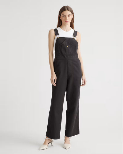 Organic Stretch Cotton Twill Relaxed Overalls - US 3978