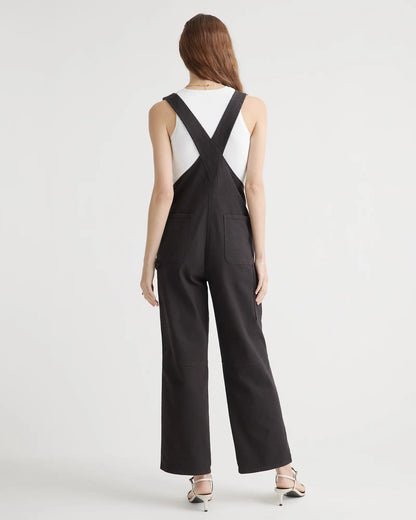 Organic Stretch Cotton Twill Relaxed Overalls - US 3978