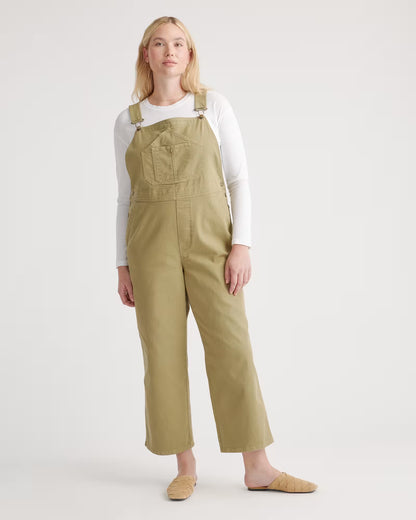 Organic Stretch Cotton Twill Relaxed Overalls - US 9088