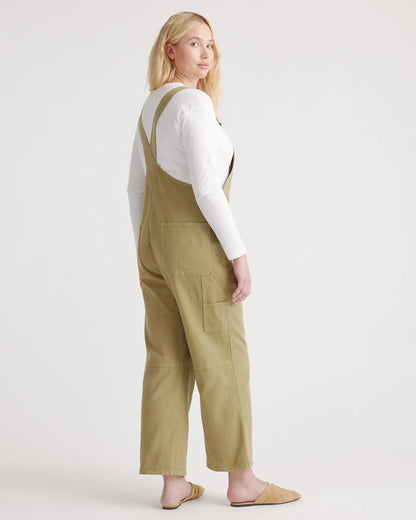 Organic Stretch Cotton Twill Relaxed Overalls - US 9088