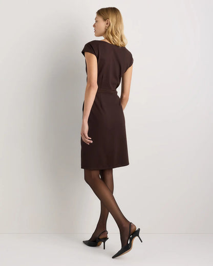 Ultra-Stretch Ponte Cap Sleeve Dress - US 3168
