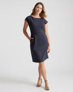 Ultra-Stretch Ponte Cap Sleeve Dress - US 0954