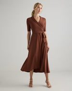 Tencel Jersey Midi Wrap Dress - US 4479