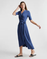 Tencel Jersey Midi Wrap Dress - US 8461