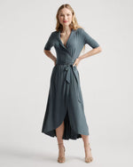 Tencel Jersey Midi Wrap Dress - US 4601