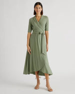 Tencel Jersey Midi Wrap Dress - US 0410