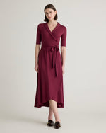 Tencel Jersey Midi Wrap Dress - US 0189