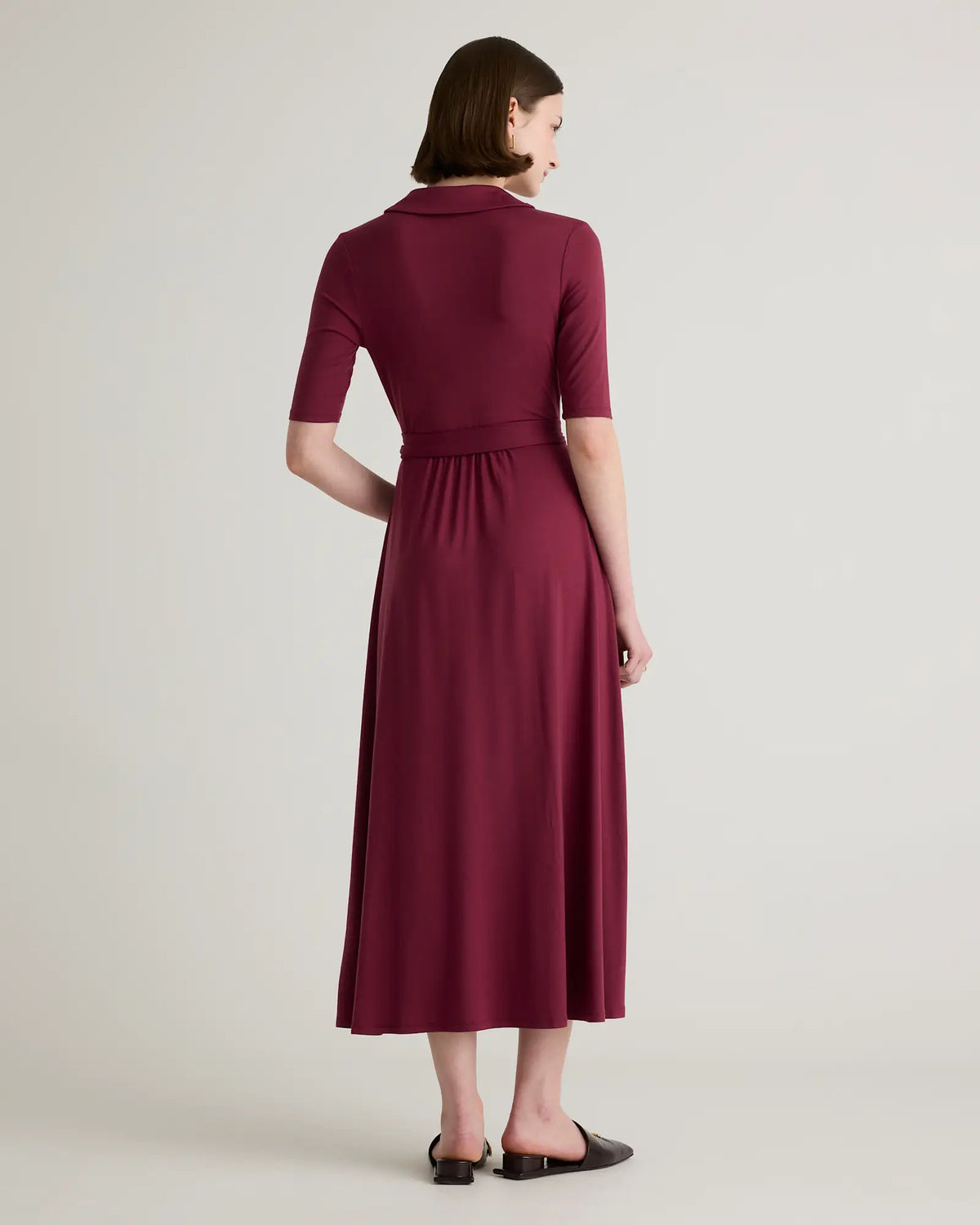 Tencel Jersey Midi Wrap Dress - US 0189