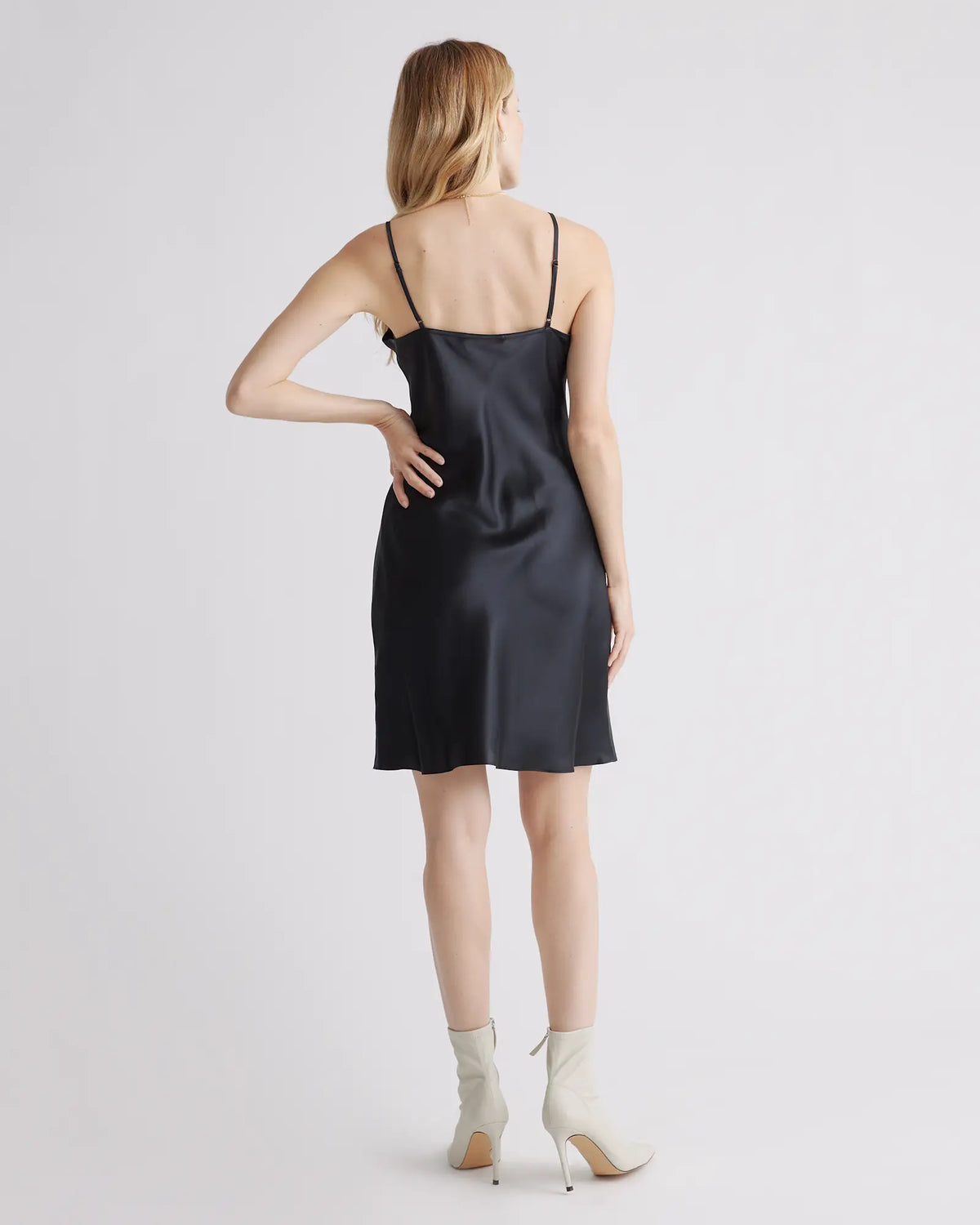 100% Washable Silk Mini Slip Dress - US 6699