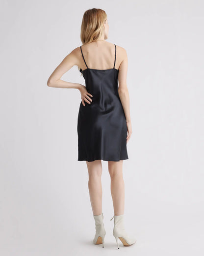 100% Washable Silk Mini Slip Dress - US 6699