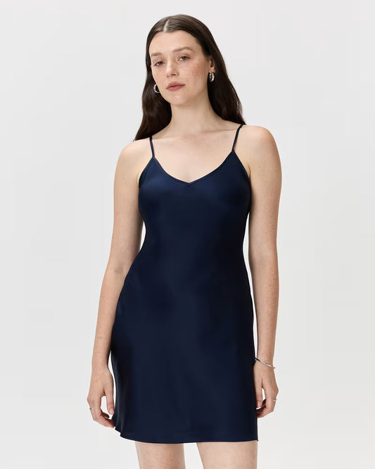100% Washable Silk Mini Slip Dress - US 4334