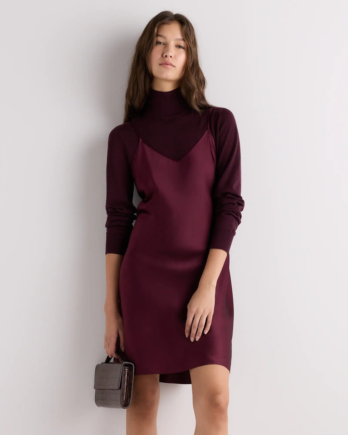 100% Washable Silk Mini Slip Dress - US 6928