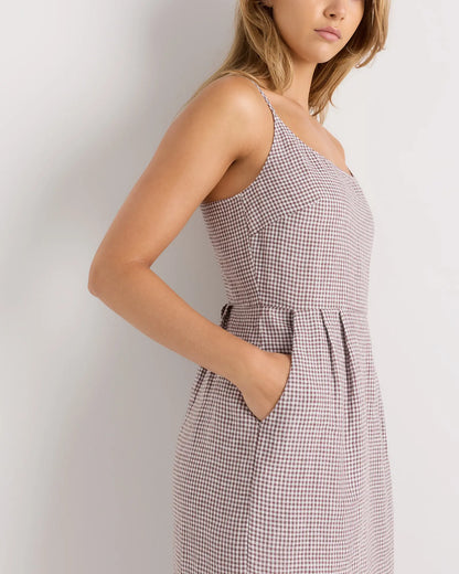 100% European Linen Scoop Neck Midi Dress - US 9998