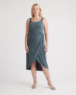 Tencel Jersey Side Tie Midi Dress - US 7671