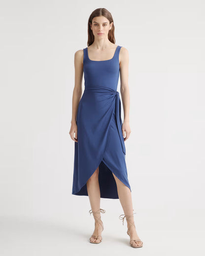Tencel Jersey Side Tie Midi Dress - US 9883