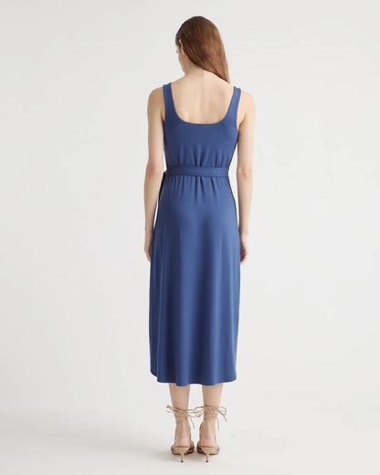 Tencel Jersey Side Tie Midi Dress - US 9883