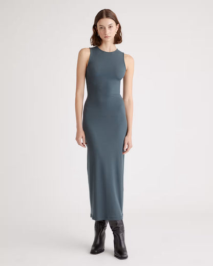 Tencel Rib Knit Tank Midi Dress - US 0735