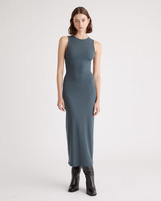 Tencel Rib Knit Tank Midi Dress - US 0735