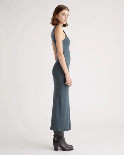 Tencel Rib Knit Tank Midi Dress - US 0735