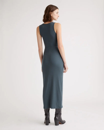 Tencel Rib Knit Tank Midi Dress - US 0735