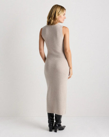 Mongolian Cashmere Sleeveless Midi Sweater Dress - US 9950
