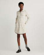 Stretch Sweater Fleece Shirt Dress - US 3848