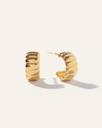 Bubble Ridge Huggie Hoops - US 1353