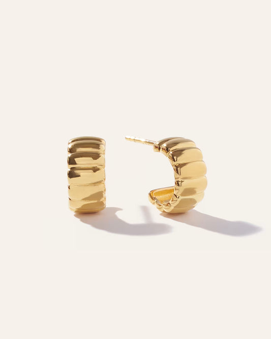 Bubble Ridge Huggie Hoops - US 1353