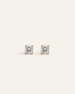 14K Gold Lab Grown Diamond Four-Prong Solitaire Studs - 1ctw - US 8678