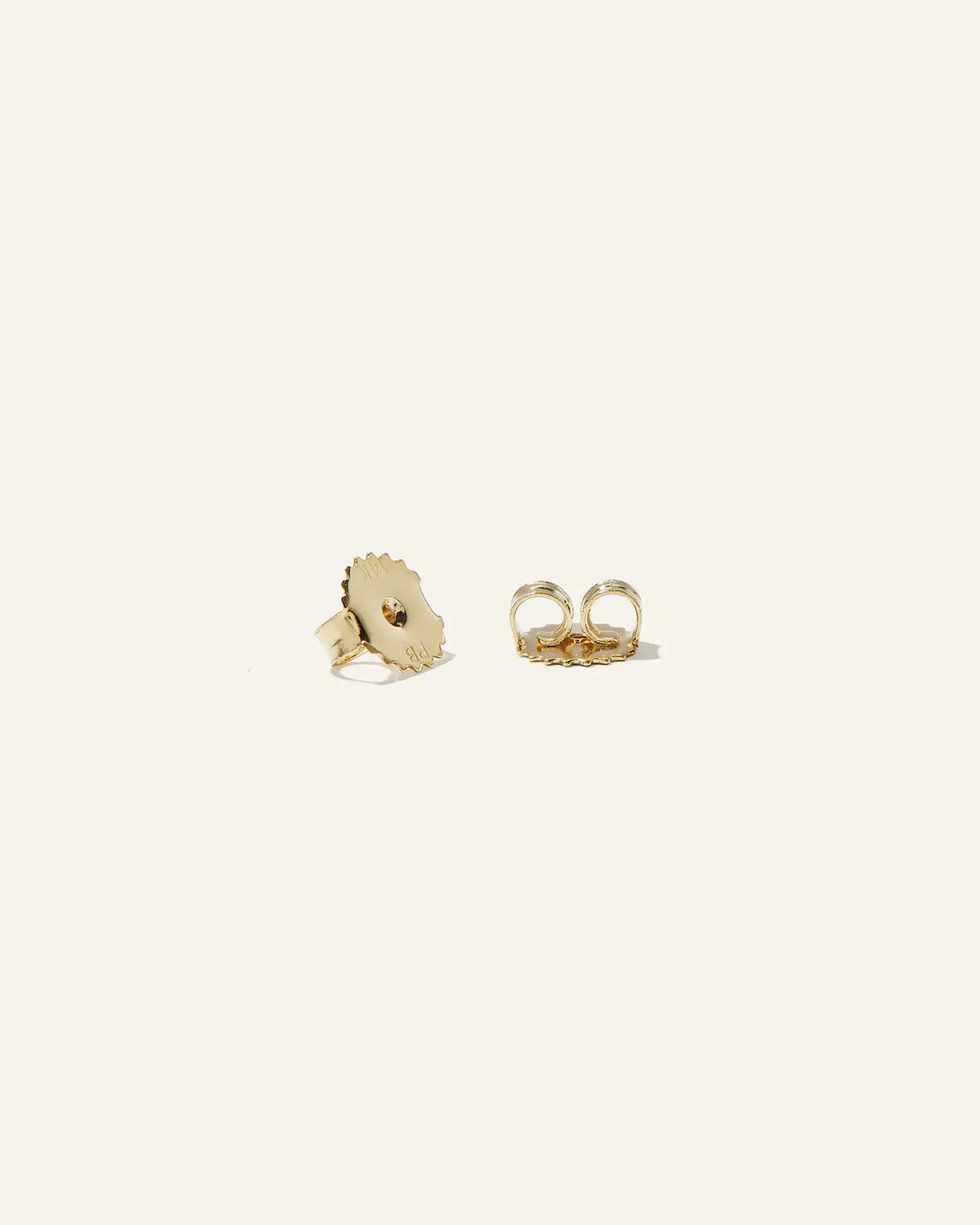 14k Gold Lab Grown Diamond Emerald Solitaire Studs - 1ctw - US 8943