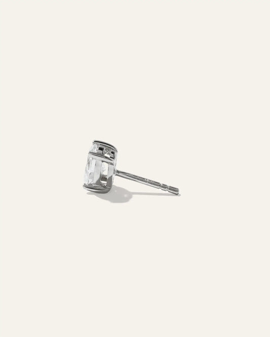 14K Gold Lab Grown Diamond Oval Solitaire Studs - 2ctw - US 4394