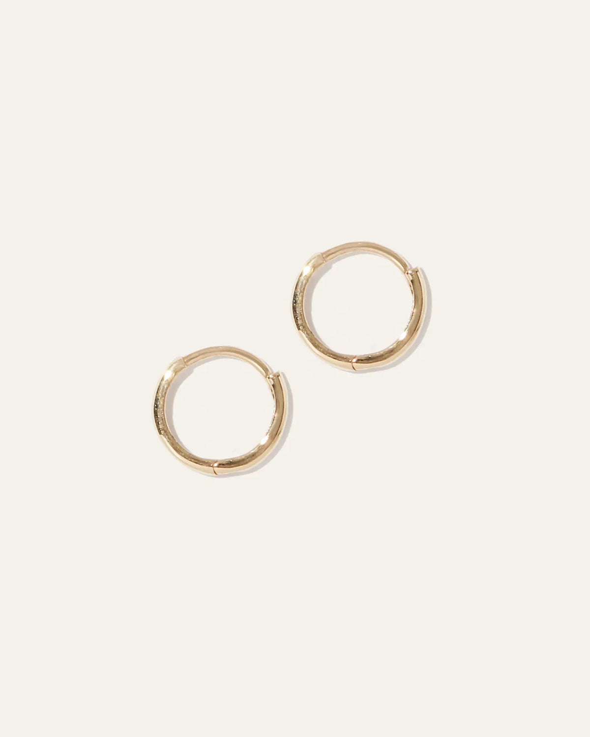 14K Gold Second Piercing Tiny Huggie - Pair - US 4904