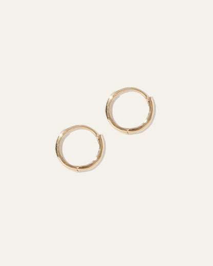 14K Gold Second Piercing Tiny Huggie - Pair - US 4904