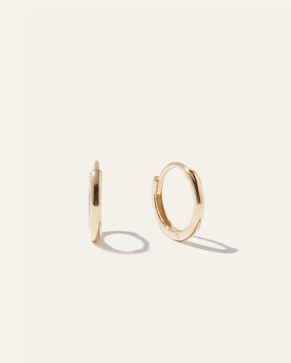 14K Gold Second Piercing Tiny Huggie - Pair - US 4904