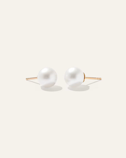 14K Gold Freshwater Cultured Pearl Studs - US 2405