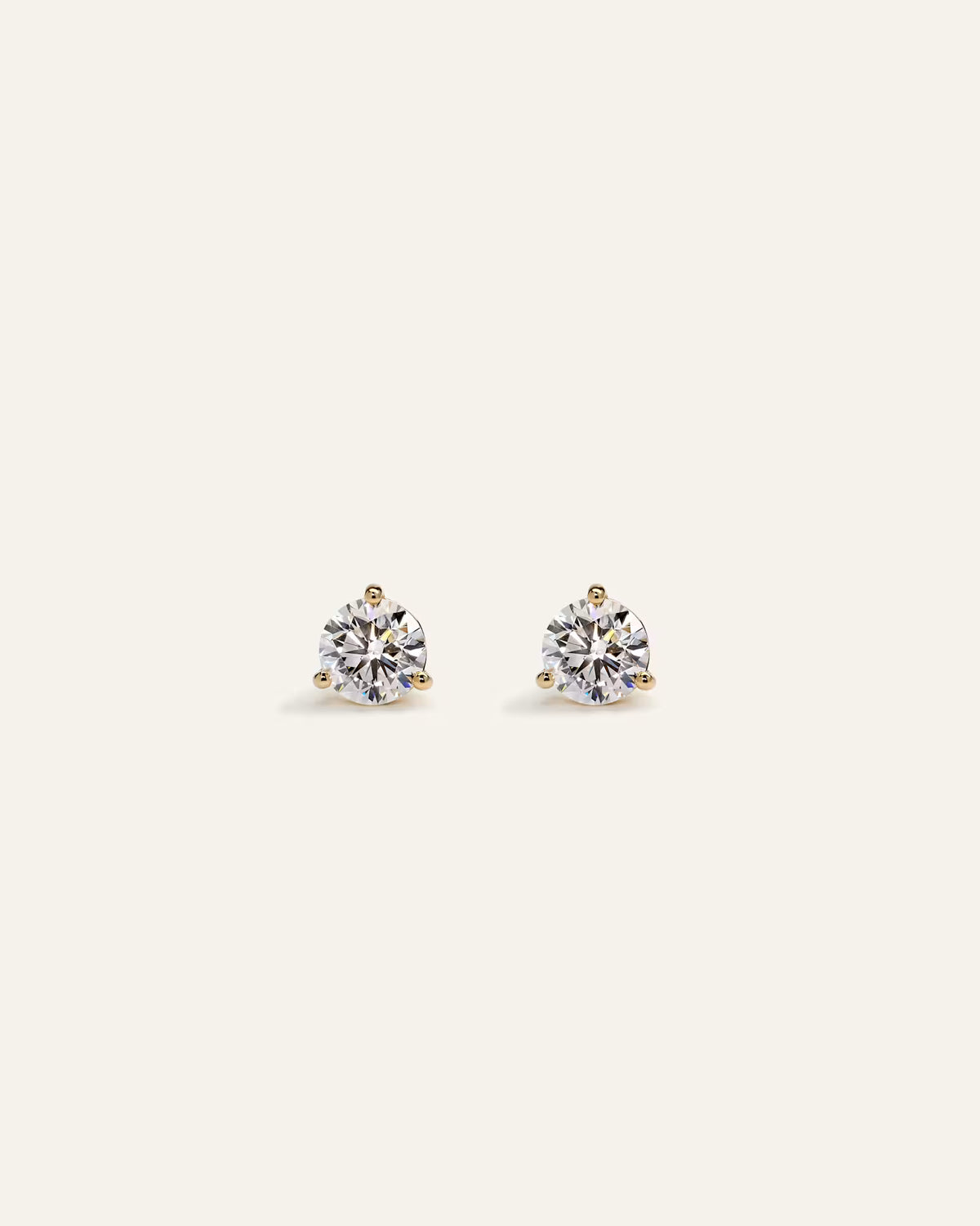 14K Gold Lab Grown Diamond Martini Studs - 0.50ctw - US 3427
