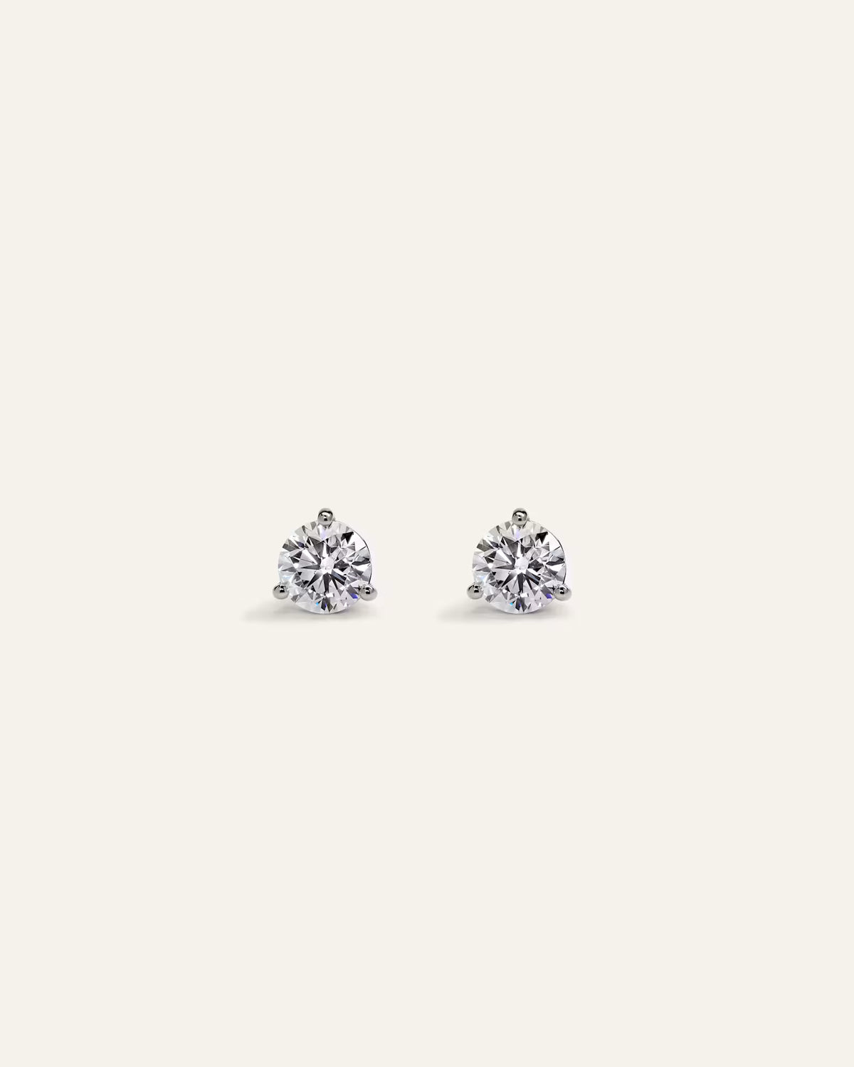 14K Gold Lab Grown Diamond Martini Studs - 0.50ctw - US 8989