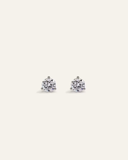 14K Gold Lab Grown Diamond Martini Studs - 0.50ctw - US 8989