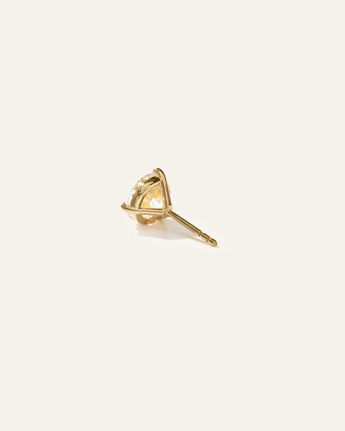 14K Gold Lab Grown Diamond Martini Studs - 3ctw - US 1070