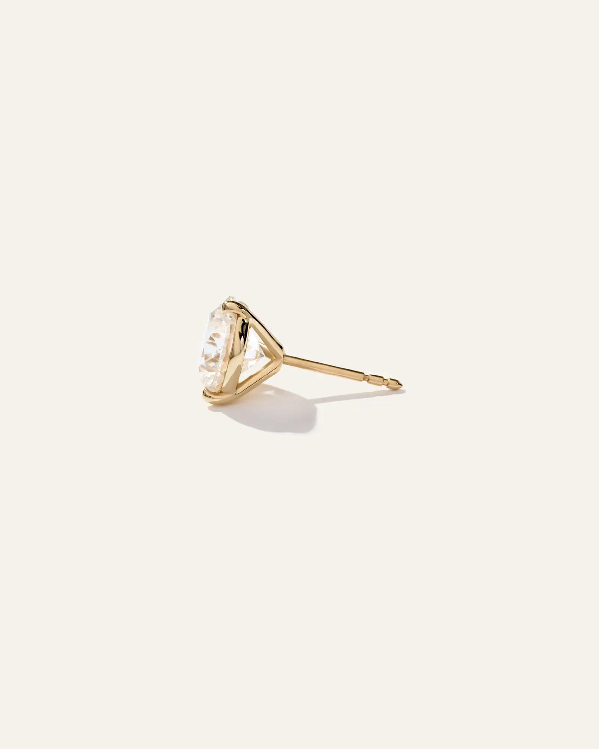 14K Gold Lab Grown Diamond Martini Studs - 5ctw - US 6419