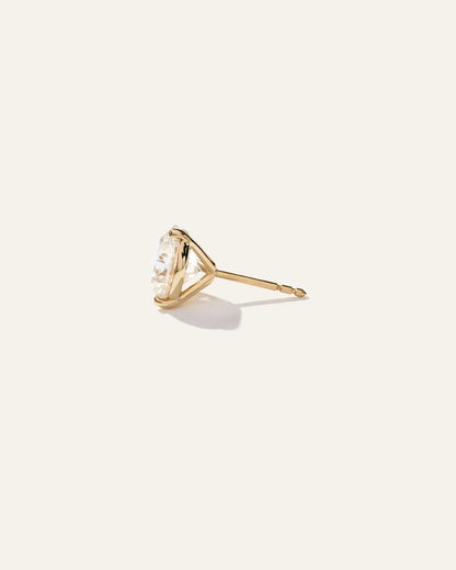 14K Gold Lab Grown Diamond Martini Studs - 5ctw - US 6419