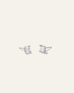 14K Gold Lab Grown Diamond Princess Solitaire Studs - 1ctw - US 5752
