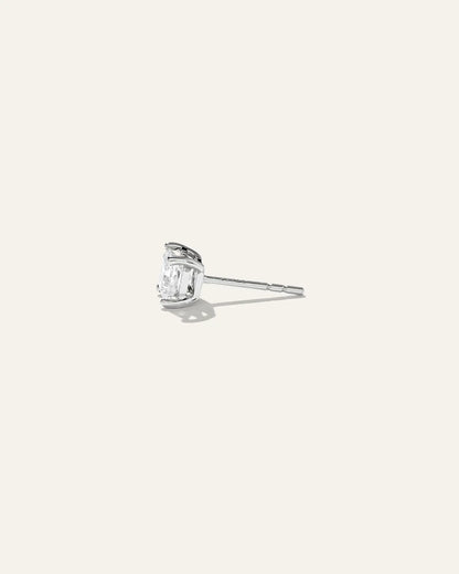 14K Gold Lab Grown Diamond Princess Solitaire Studs - 1ctw - US 5752