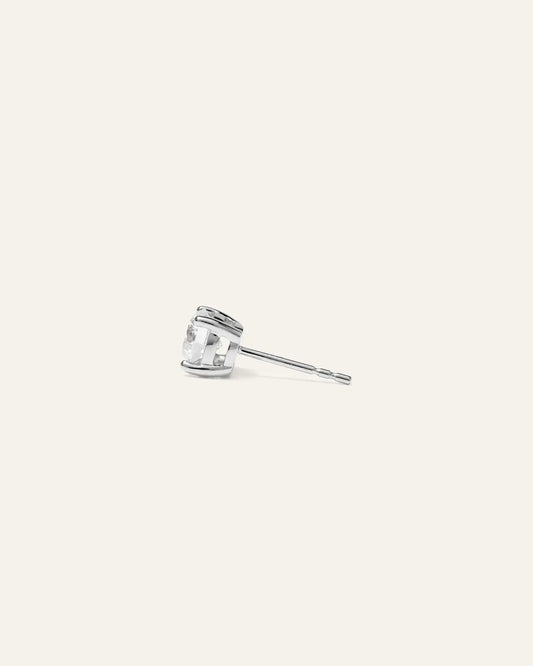 14K Gold Lab Grown Diamond Four-Prong Solitaire Studs - 1.5ctw - US 6634